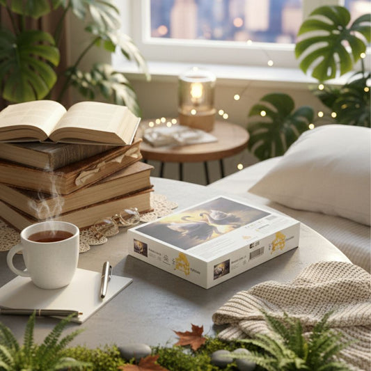 1000 Piece Sunset Lake Landscape for Adults & Teens