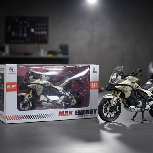 Max Energy 1:12 Scale Diecast Alloy Adventure Motorcycle Model