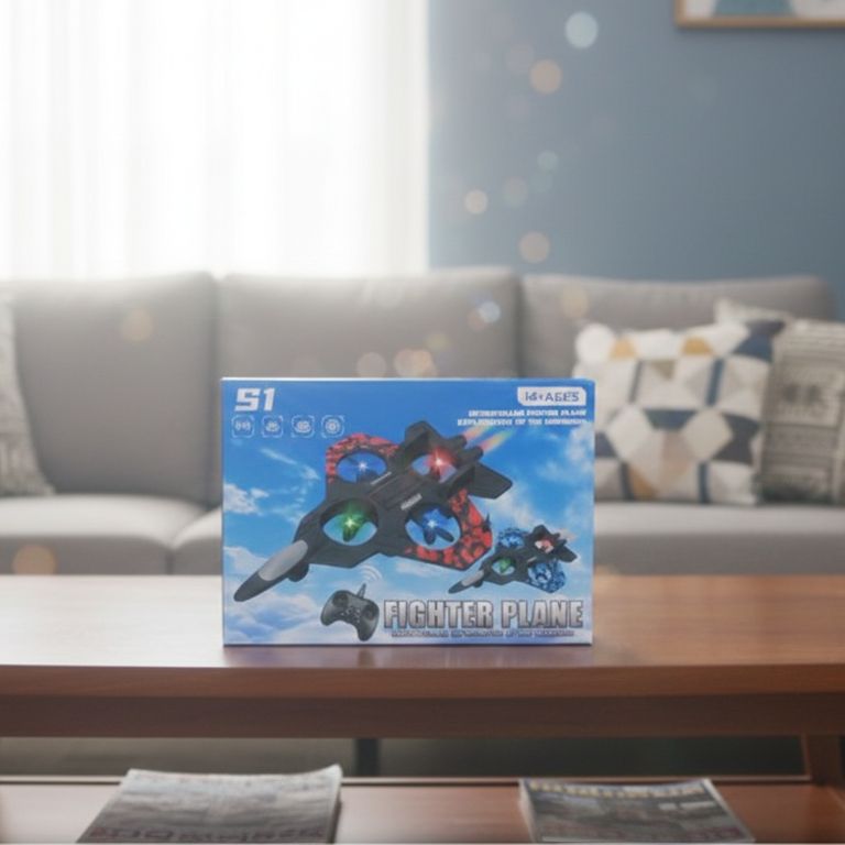 S1 Fighter Plane: High-Speed Stunt Drone with LED Lights (Interstellar Edition)