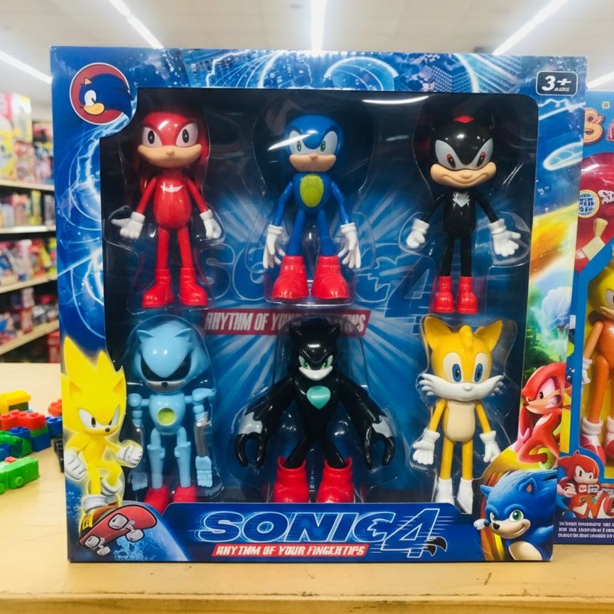 Rare Sonic 4 "Rhythm of Your Fingertips" Action Figure Set