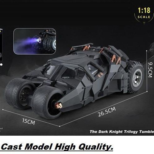 Batman Dark Knight Tumbler Batmobile - 1:18 Scale Die-Cast Tactical Movie Replica