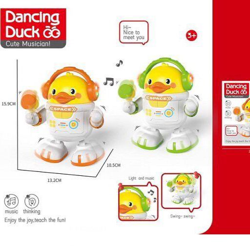 Interactive Space Astronaut Musical Dancing Duck Toy with Lights and Sound