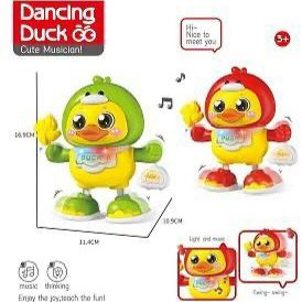 Interactive Musical Dancing Duck Toy with Colorful LED Lights & Movement