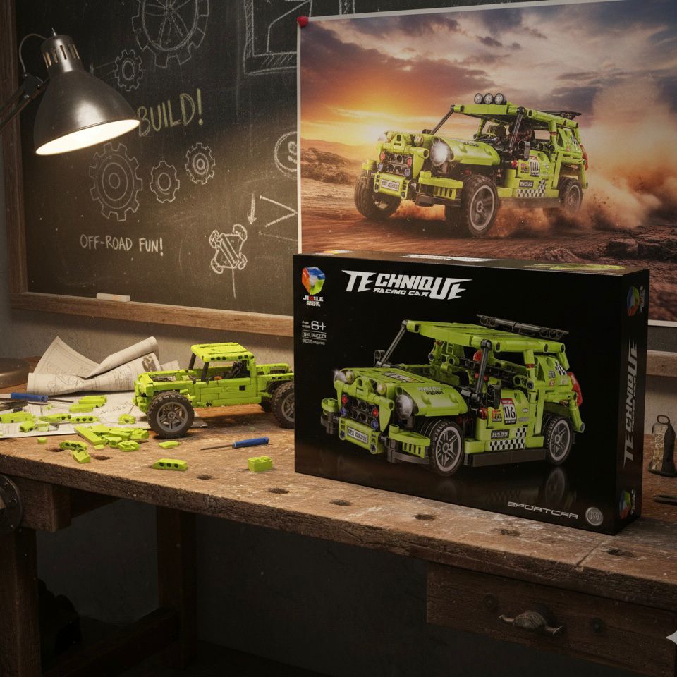 Mechanical Technique Off-Road Racing SUV – 1:14 Scale Building Block Kit