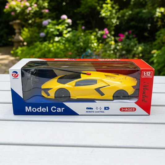 1:12 Scale Yellow Remote Control Sports Car